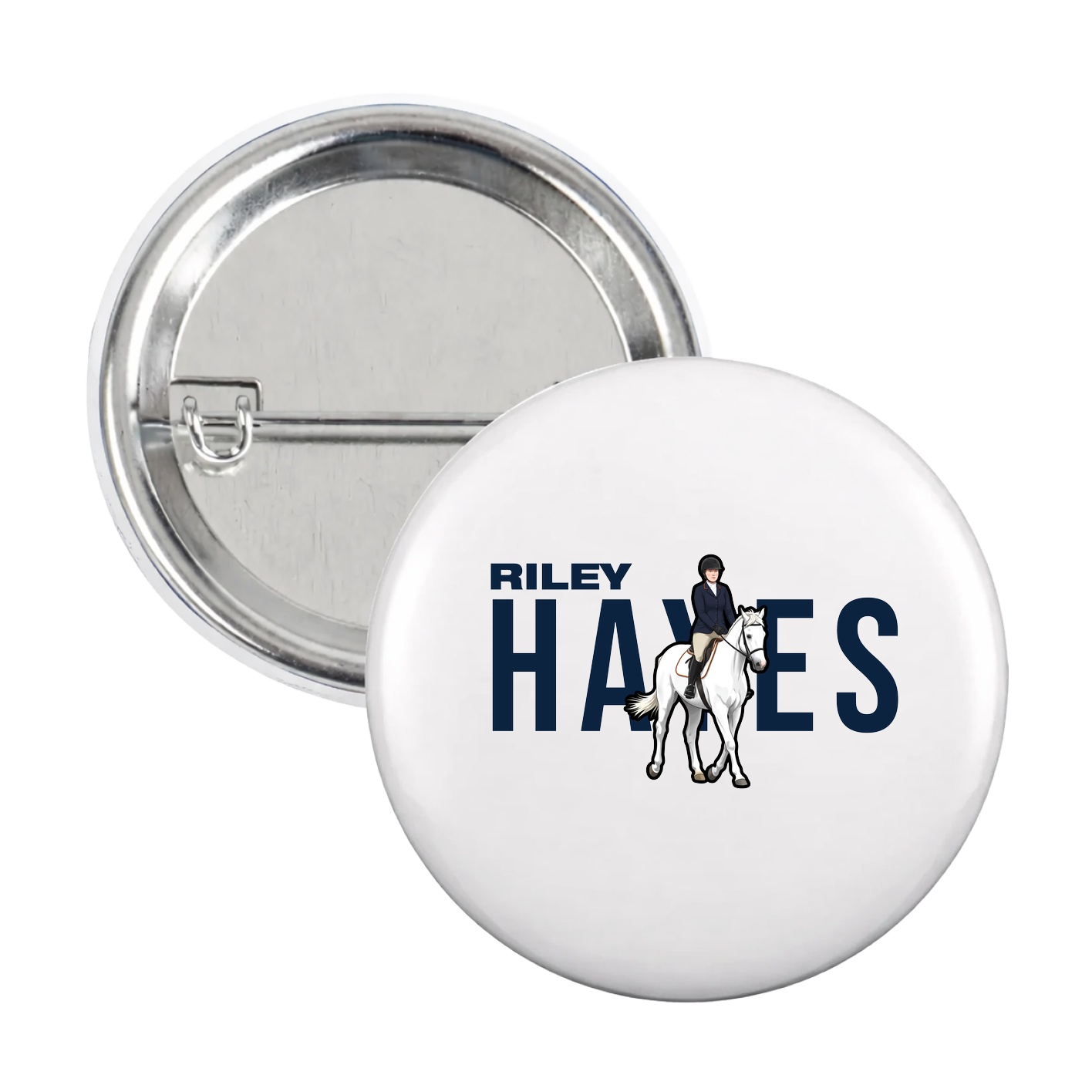Game Day Button — Player Name in White