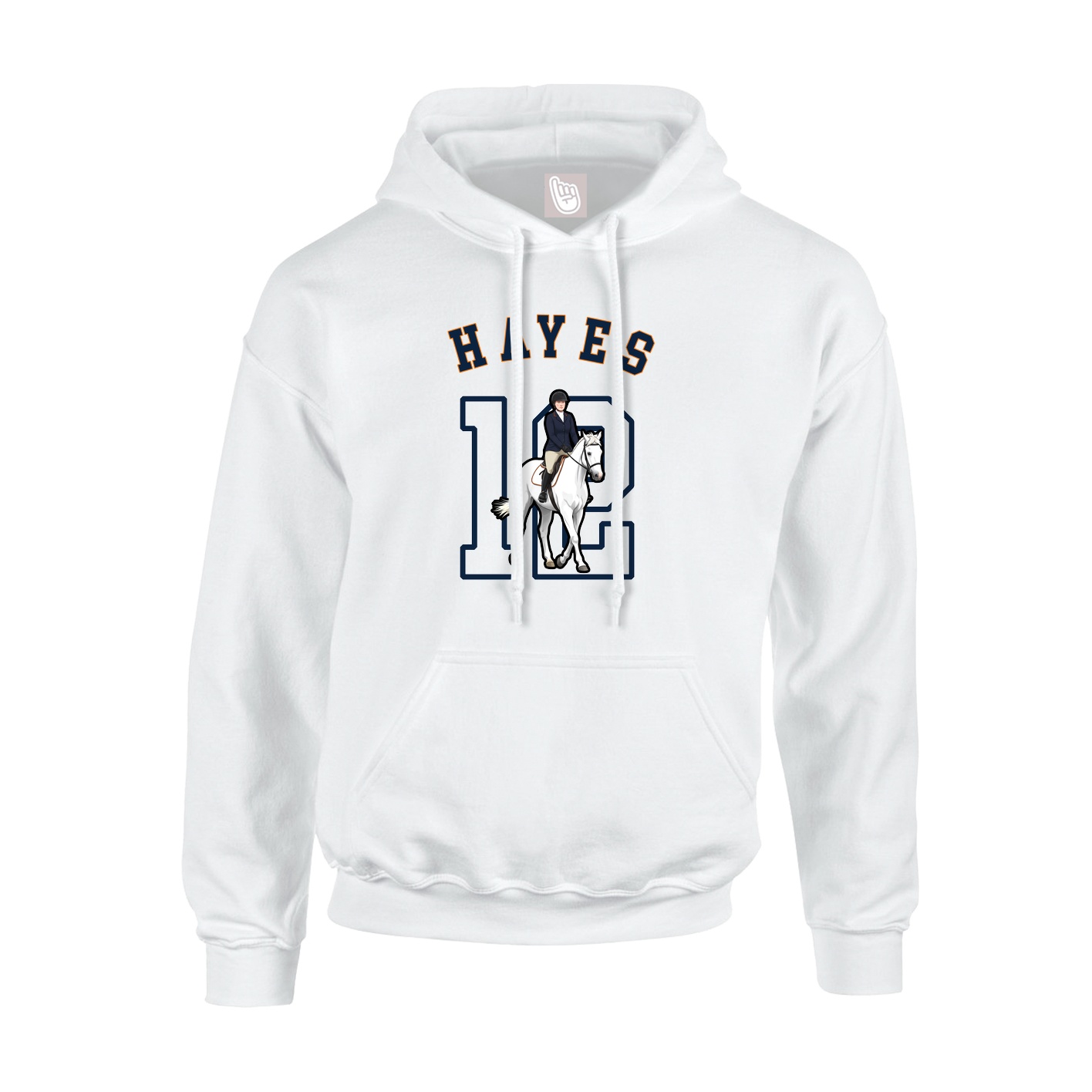 Hoodie — Shirsey Arch in White