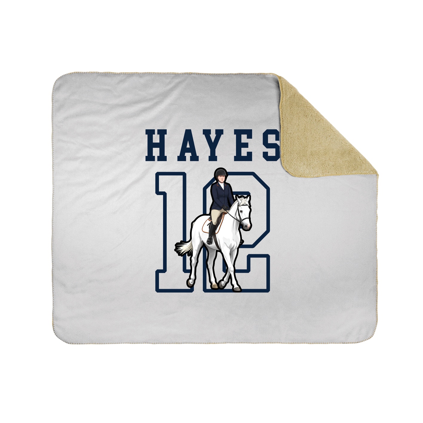 Throw Blanket — Shirsey in White