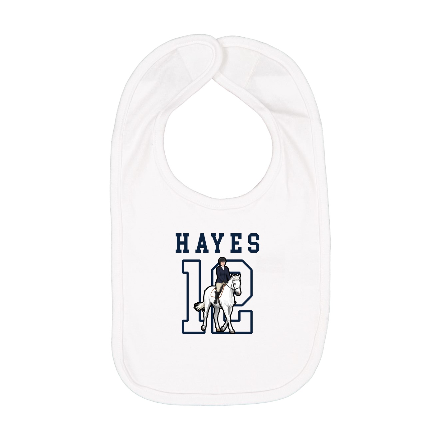 Infant Bib — Shirsey in White
