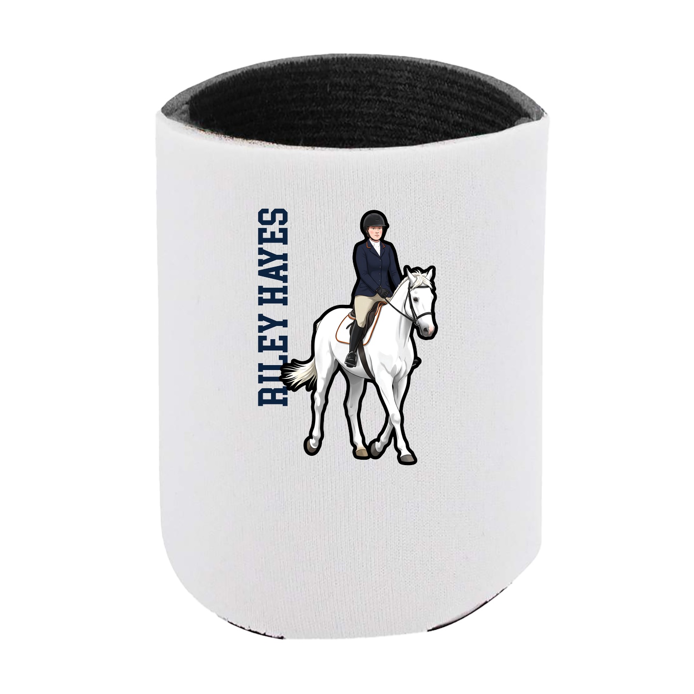 Can Holder — Name Vertical in White