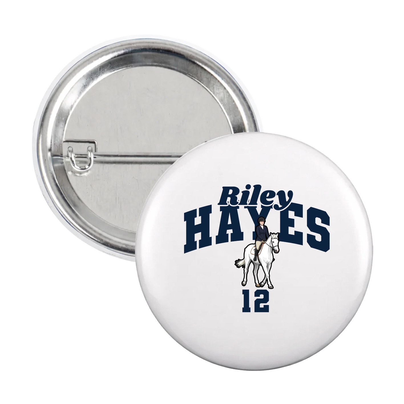 Game Day Button — Signature Arch in White