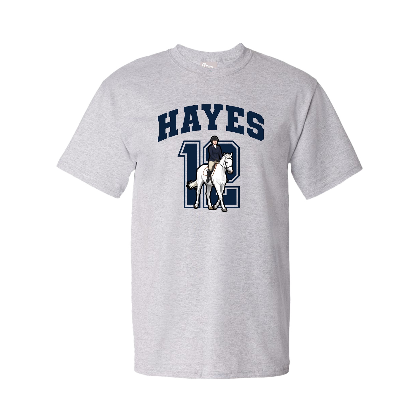 Youth Tee — Number in Grey