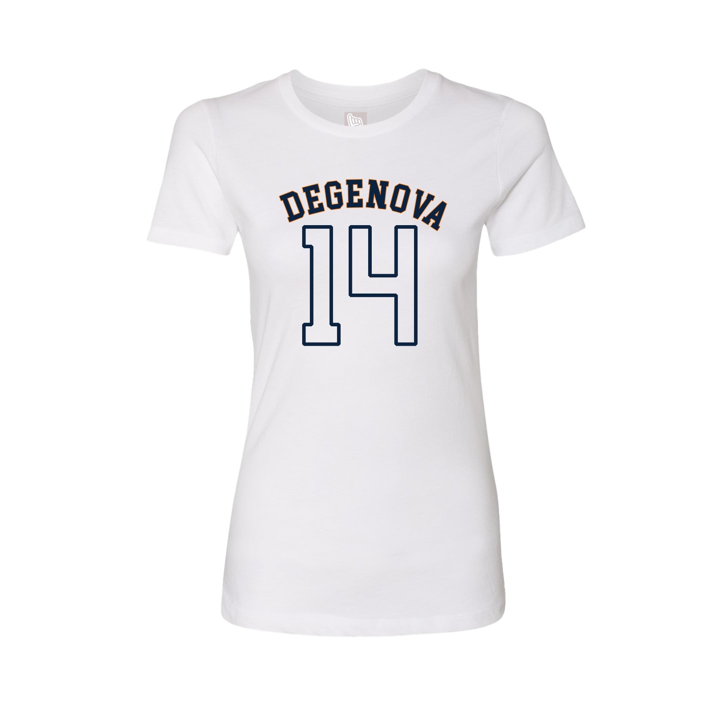 Fitted Women's Tee — Shirsey Arch in White