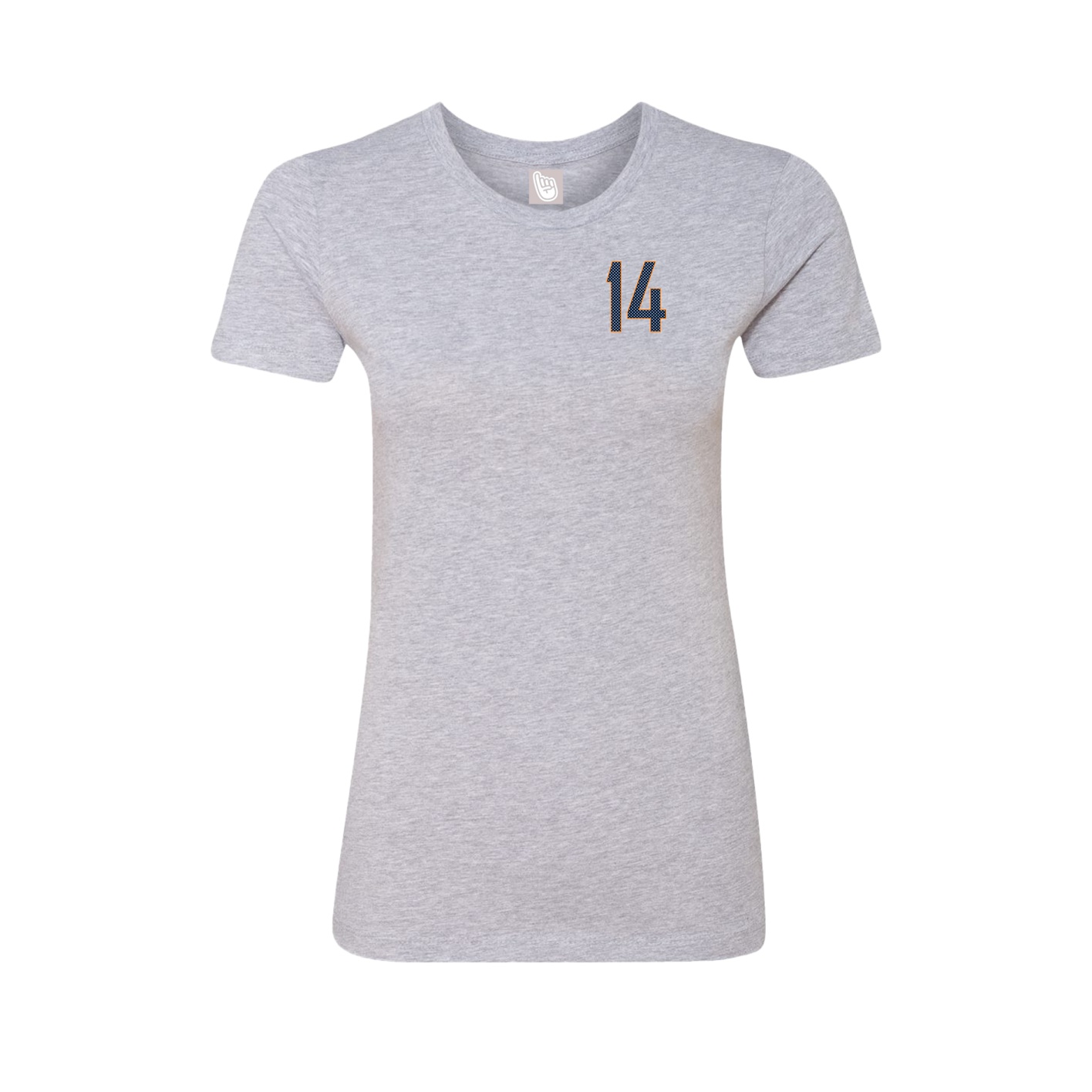 Fitted Women's Tee — Front Shirsy in Grey
