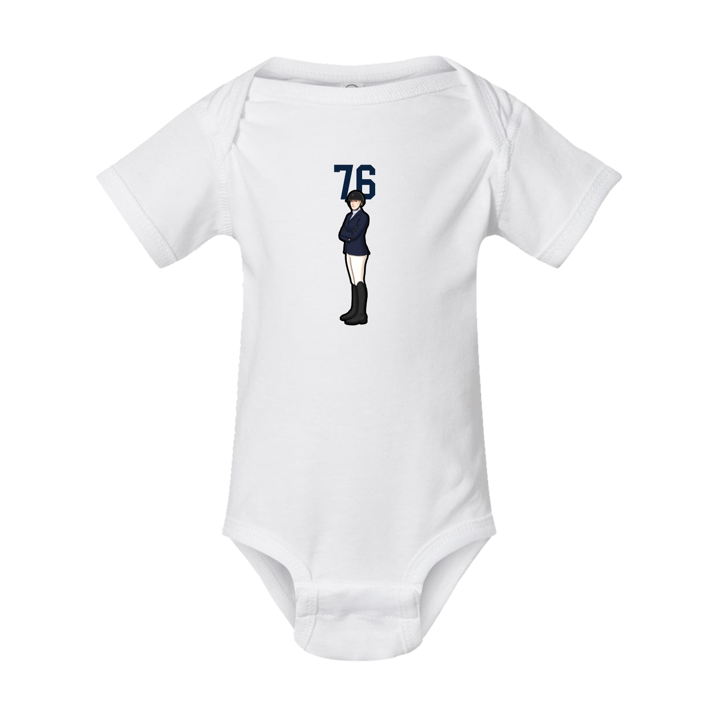 Baby Onesie — Number Top in White