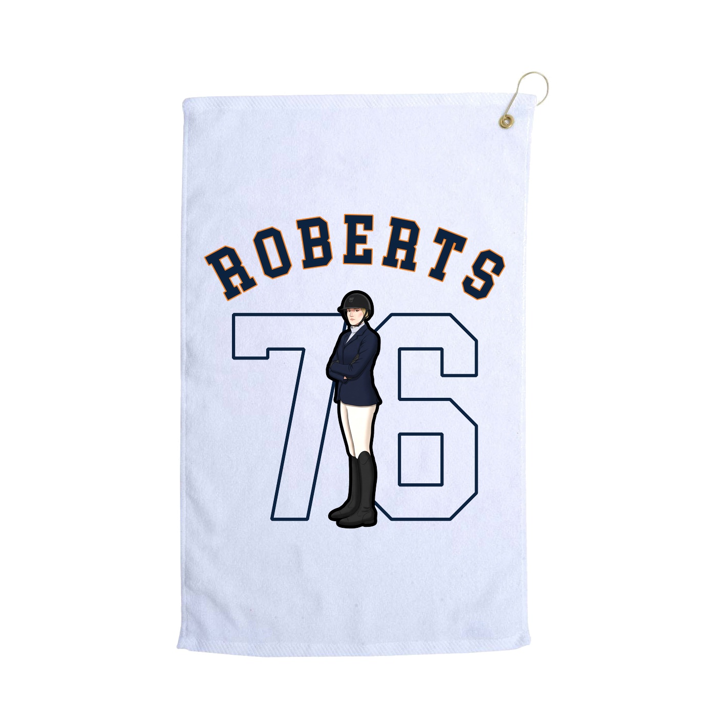 Golf Towel — Shirsey Arch in White