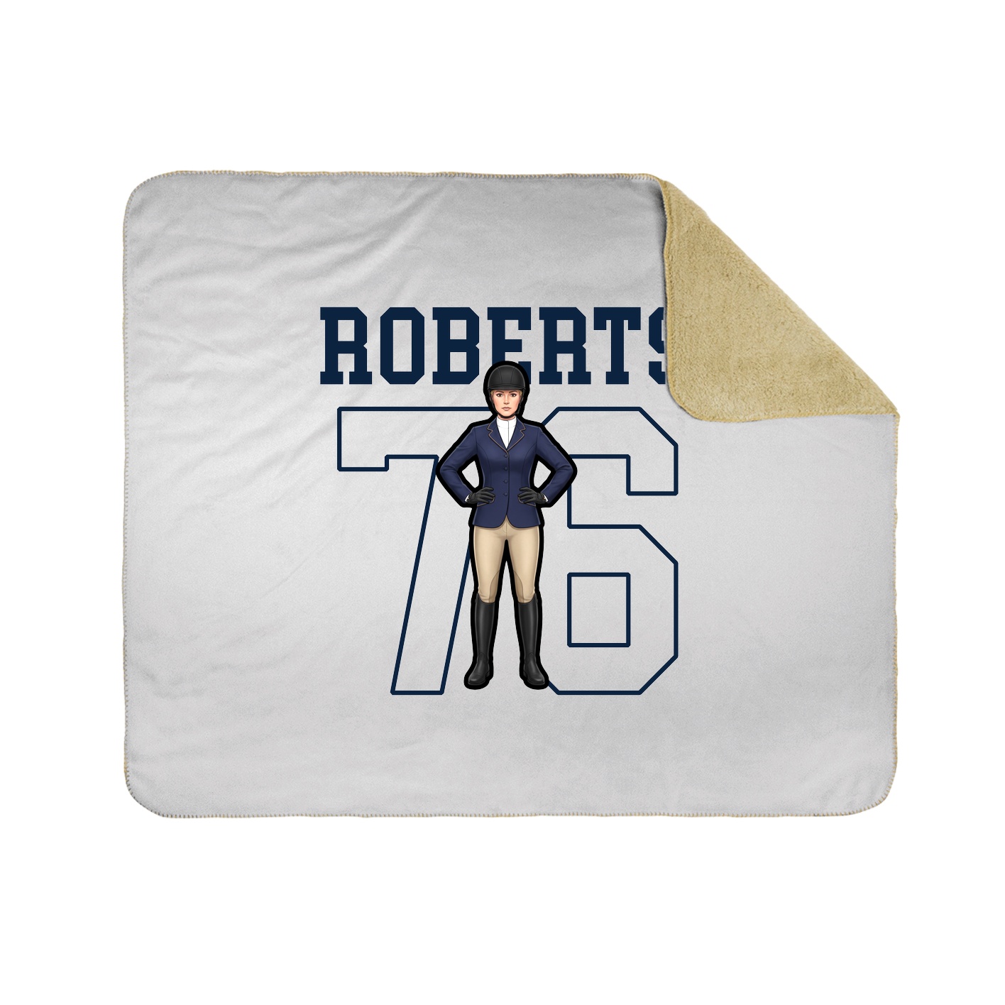 50x60 Sherpa Lined Throw Blanket