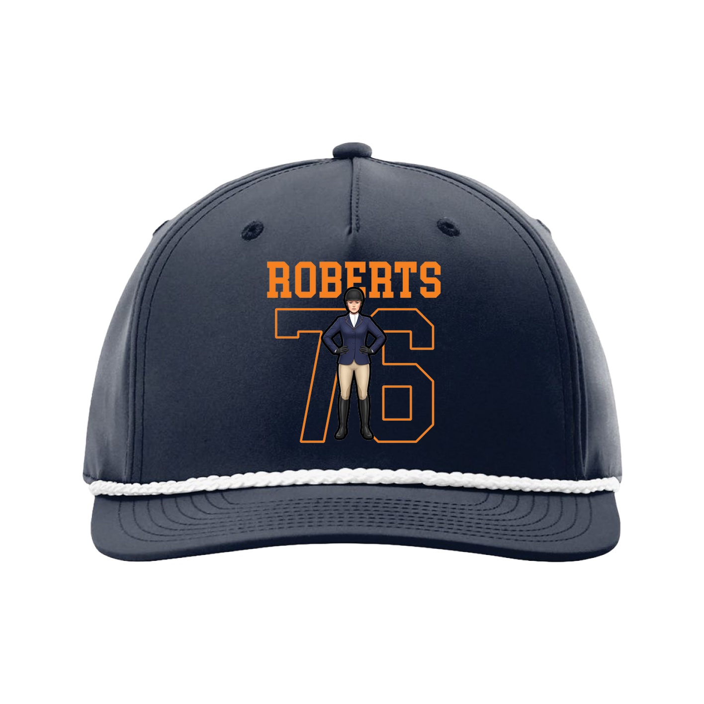 Five-Panel Classic Rope Cap — Shirsey in Navy