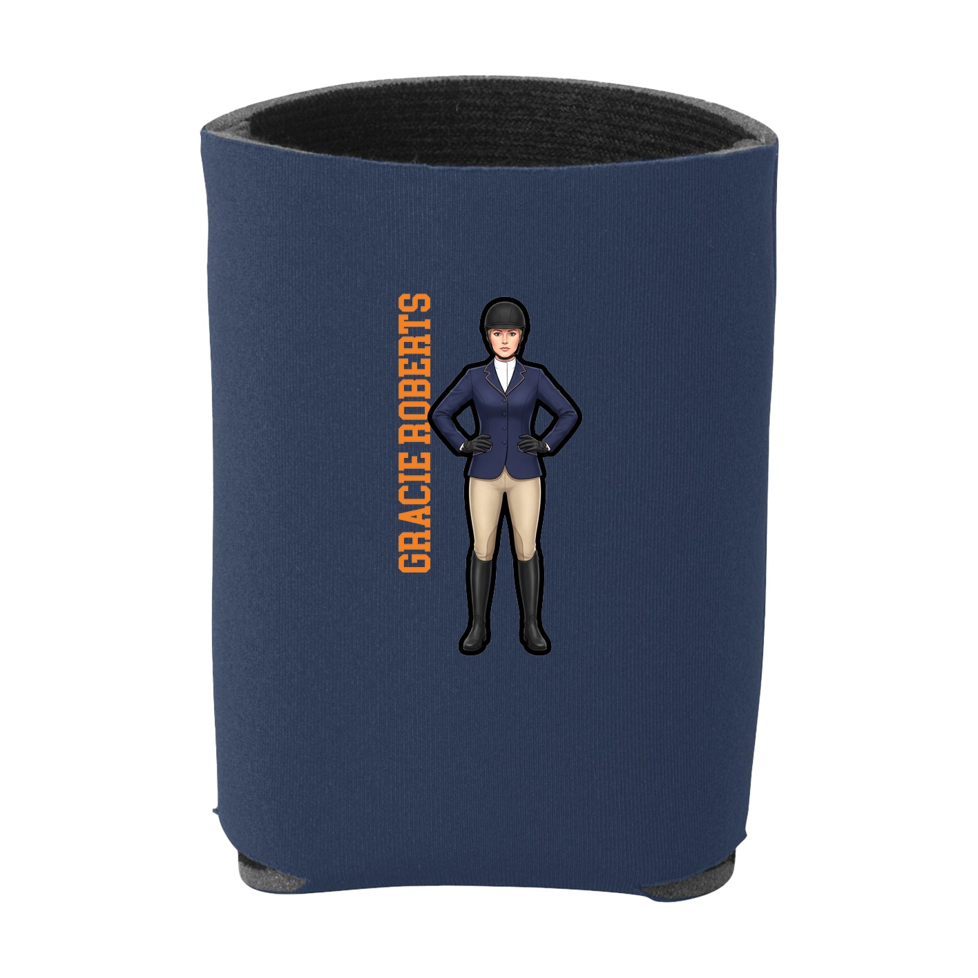 Can Holder — Name Vertical in Navy