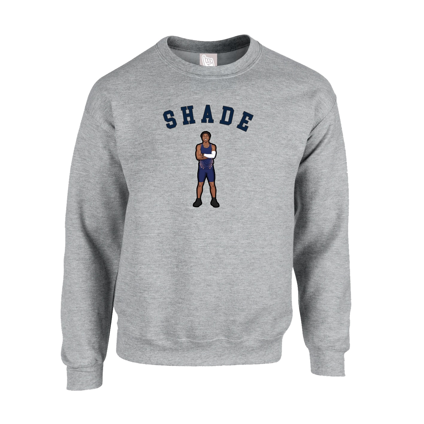 Fleece Crew — Shirsey Arch in Grey
