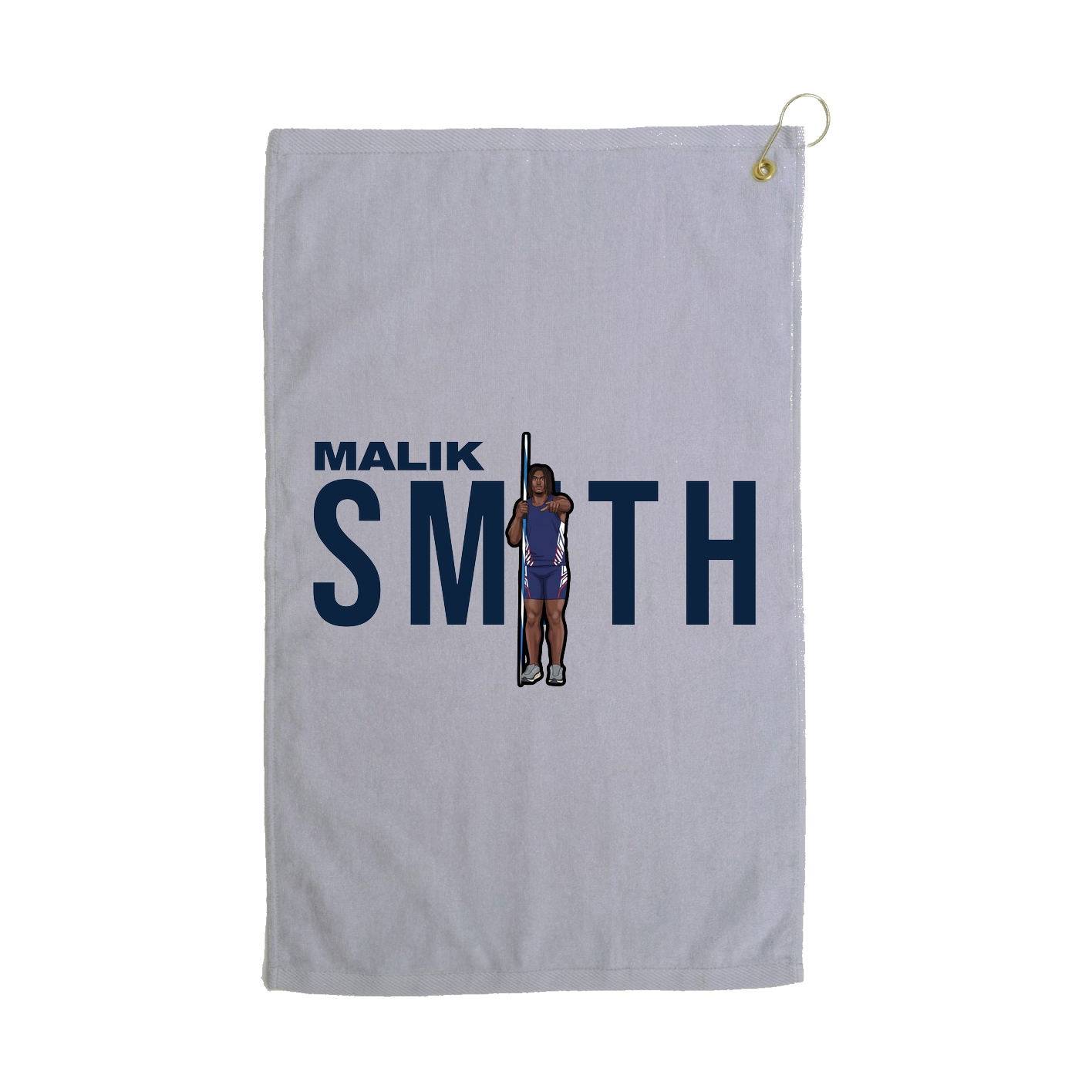Golf Towel — Player Name in Grey