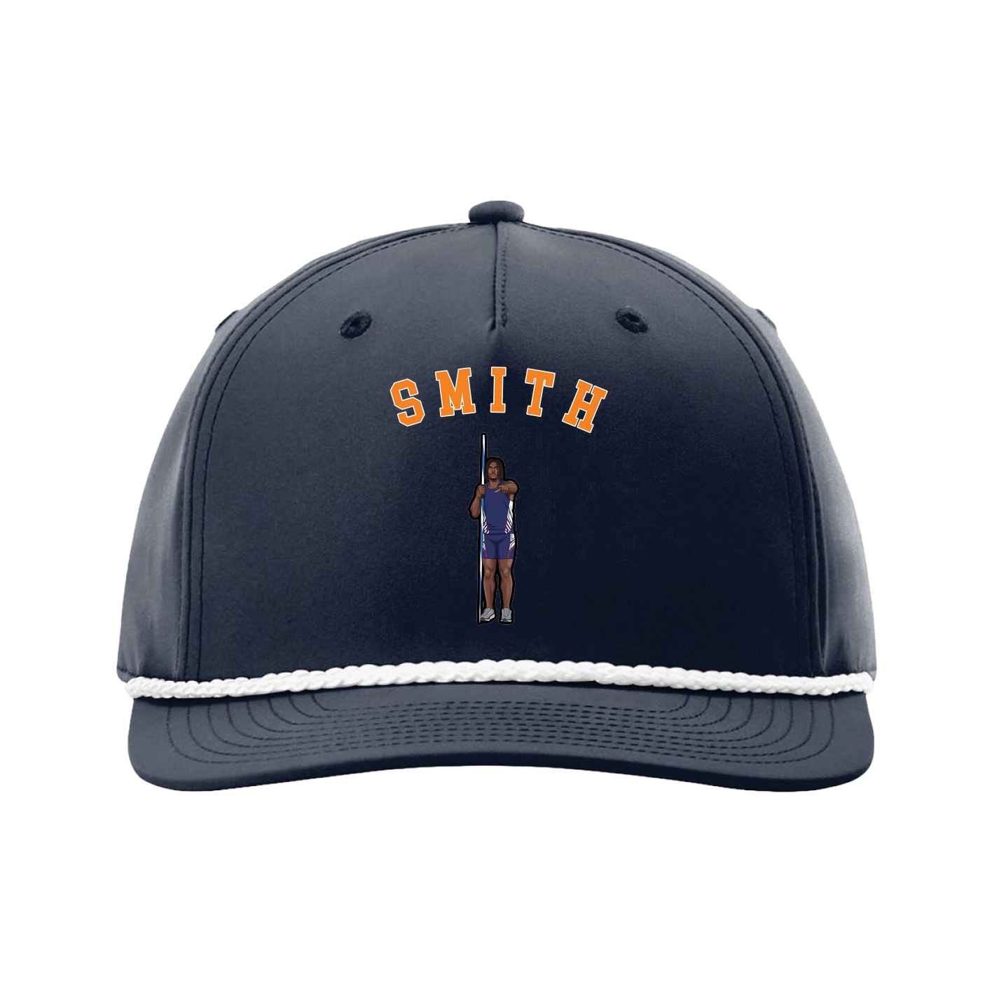 Five-Panel Classic Rope Cap — Shirsey Arch in Navy