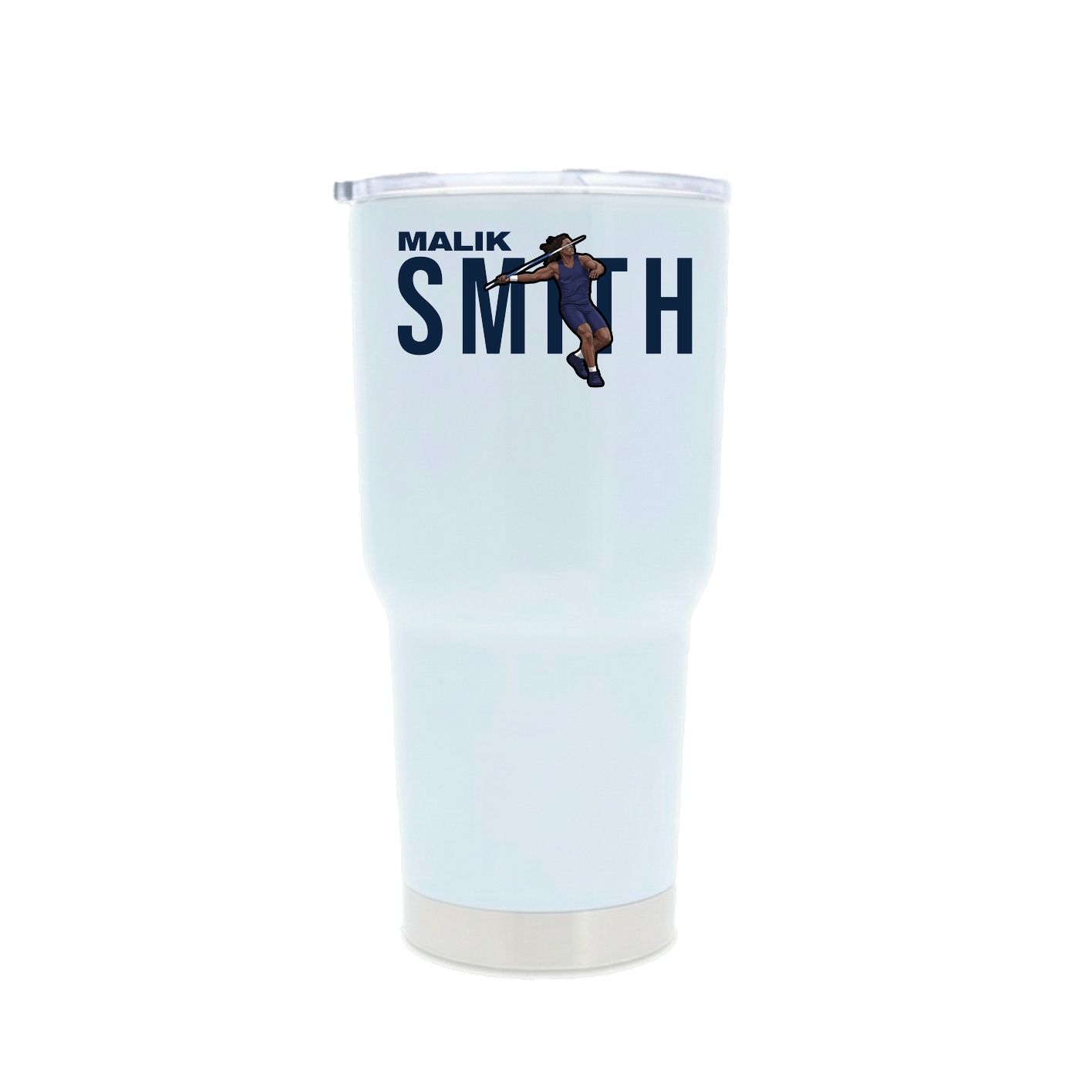 30oz Stainless Steel Tumbler — Player Name in White