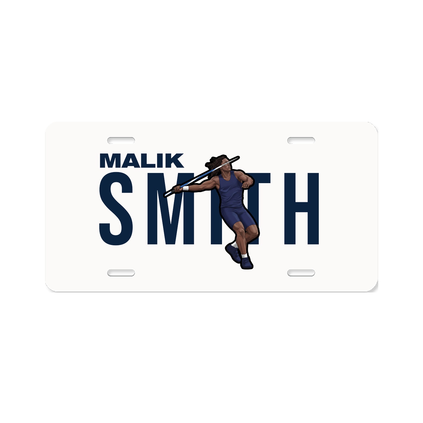 License Plate — Player Name in Classic