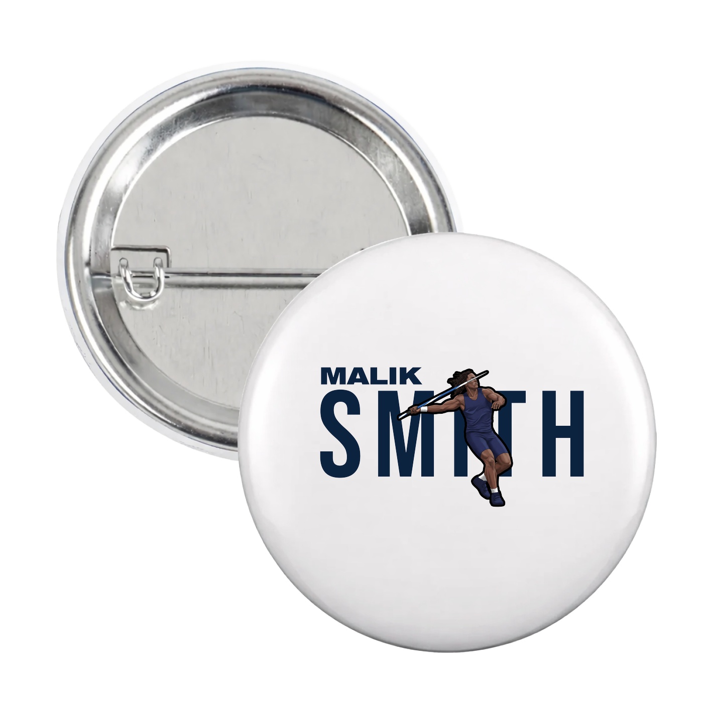 Game Day Button — Player Name in White
