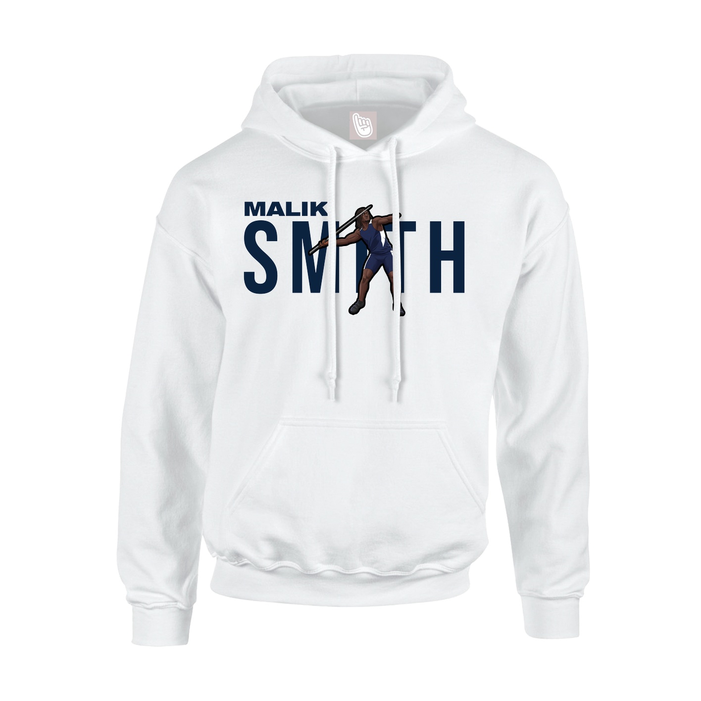 Youth Hoodie — Player Name in White