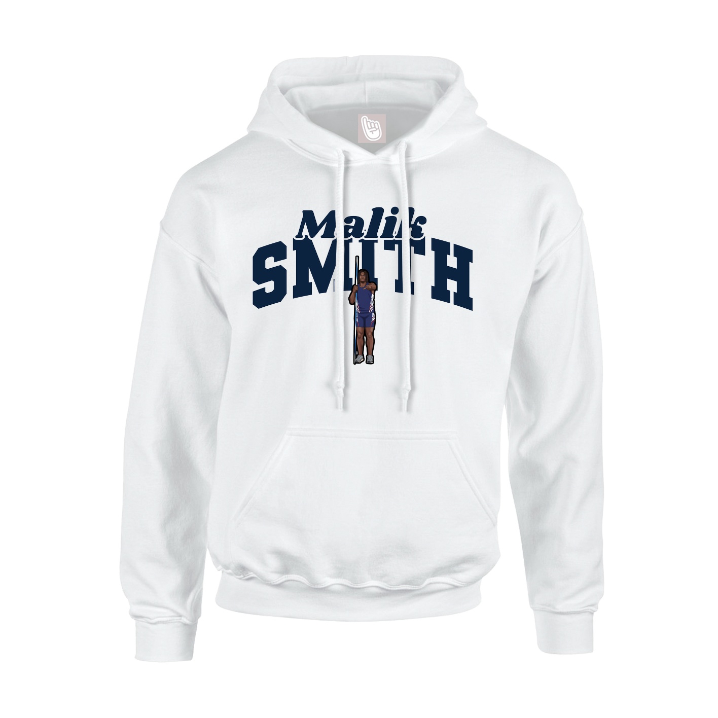 Hoodie — Signature Arch in White
