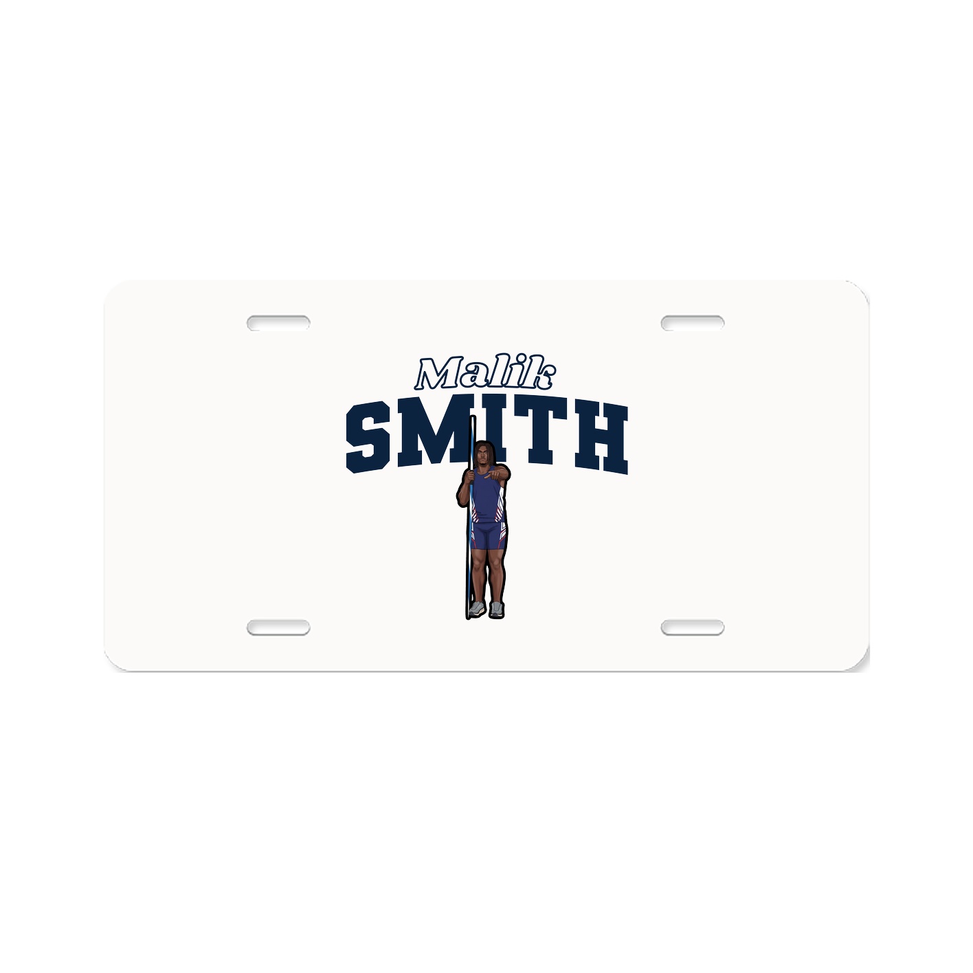 License Plate — Name Arch in Classic