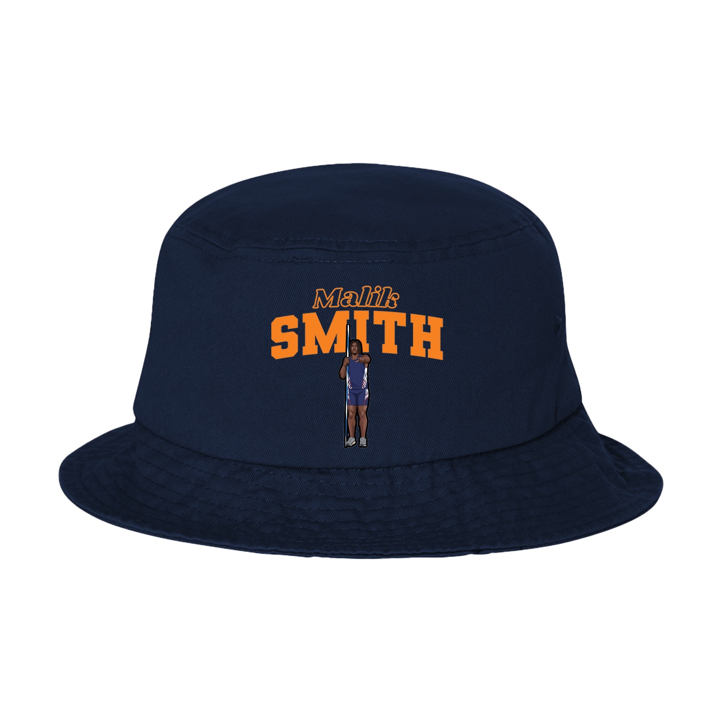 Bucket Cap — Name Arch in Navy