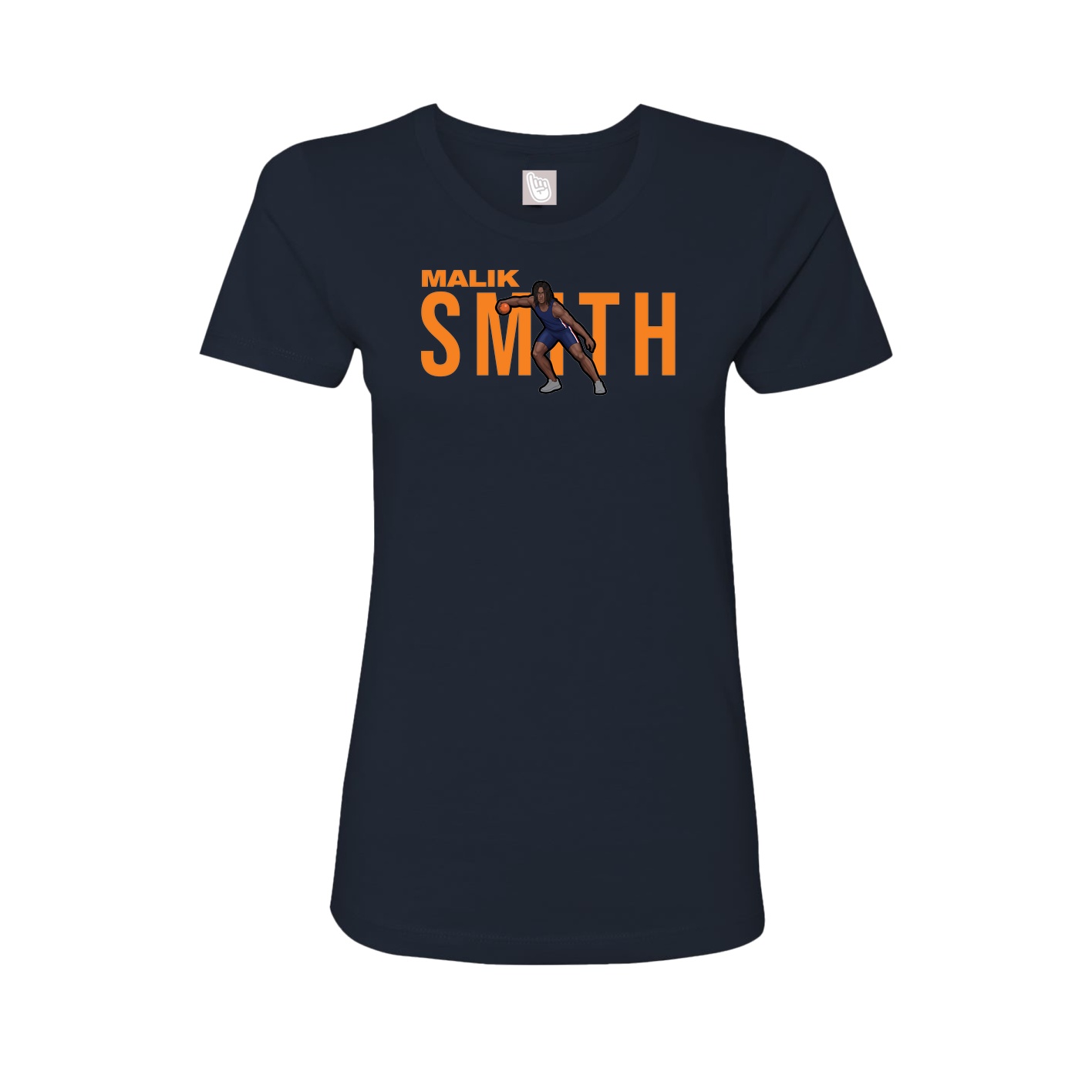 Womens Tee — Player Name in Navy