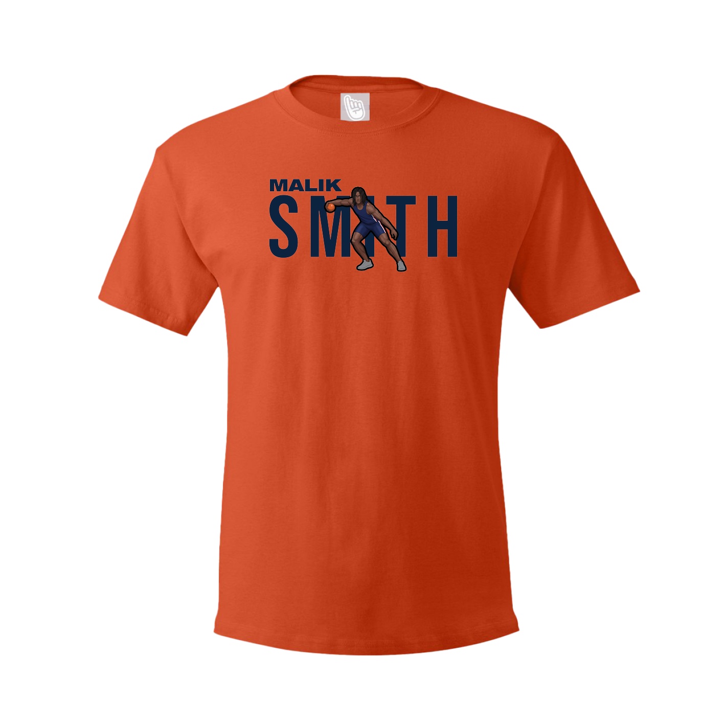 Youth Tee — Player Name in Orange