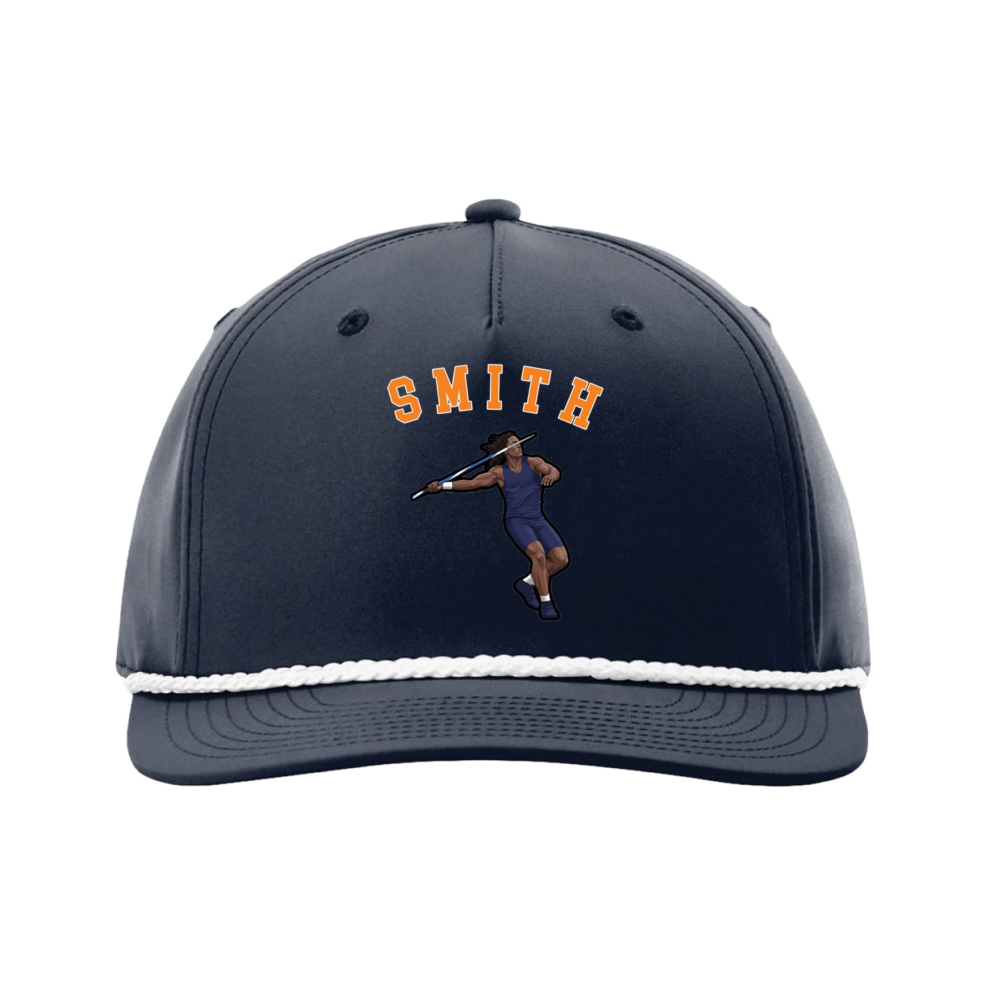 Five-Panel Classic Rope Cap — Shirsey Arch in Navy