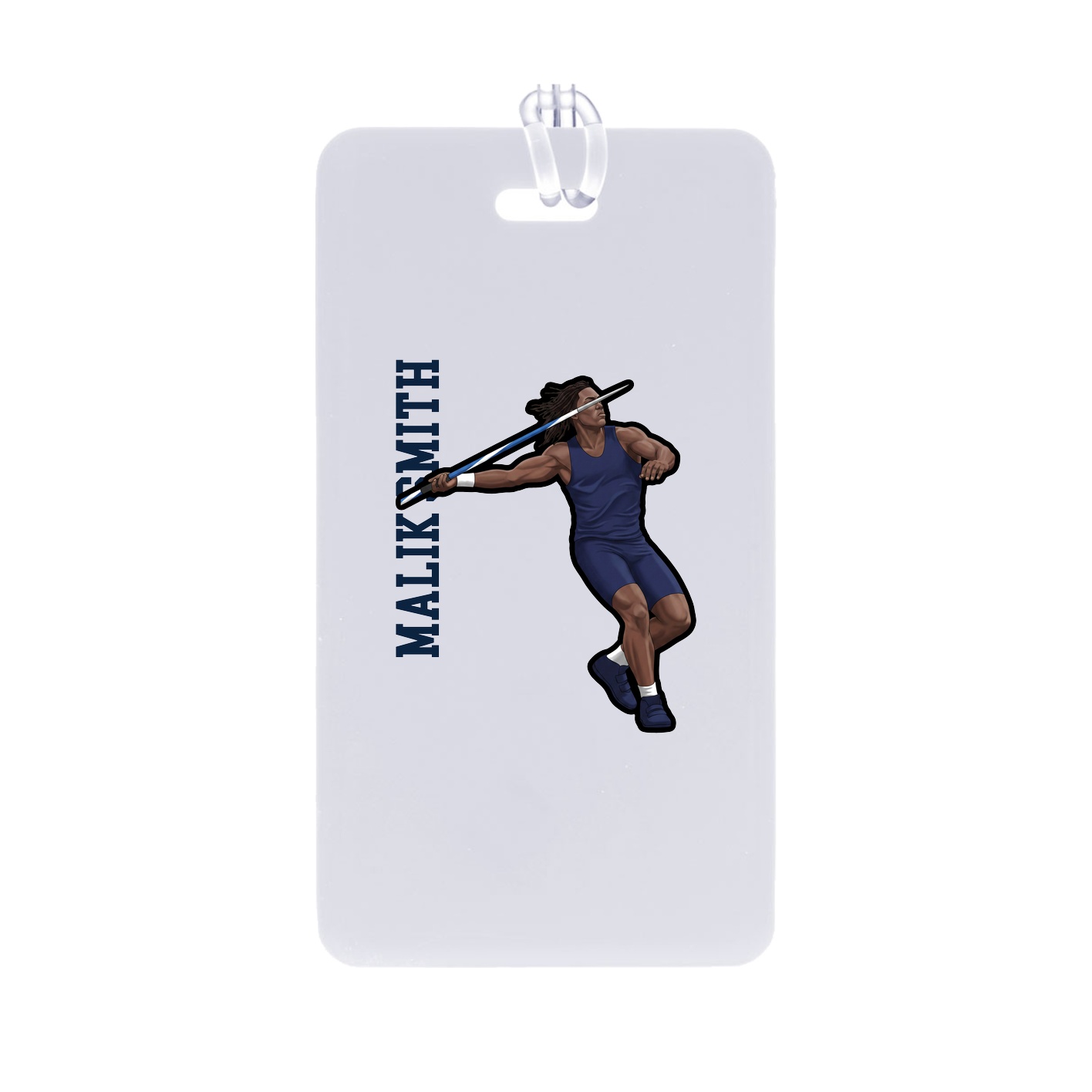 Bag Tag — Name Vertical in Classic