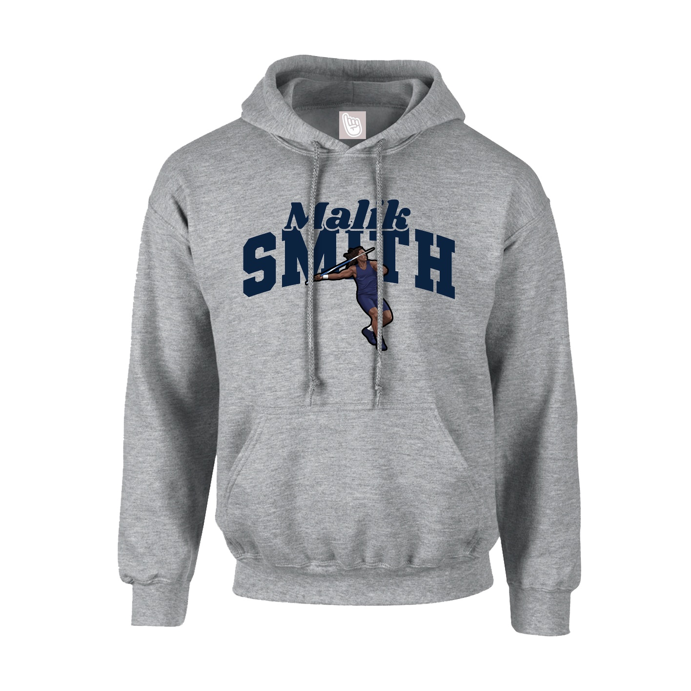 Youth Hoodie — Signature Arch in Grey