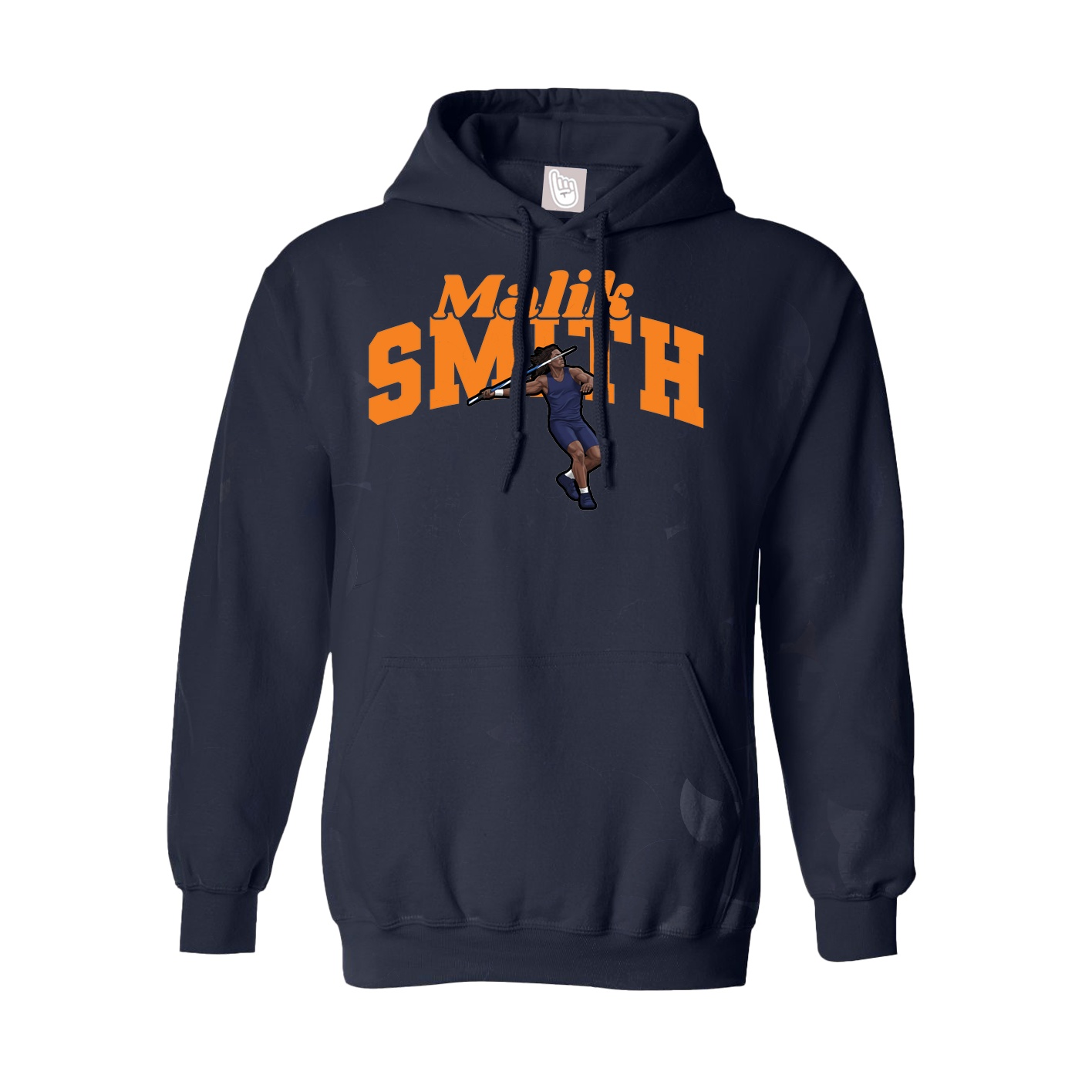 Youth Hoodie — Signature Arch in Navy