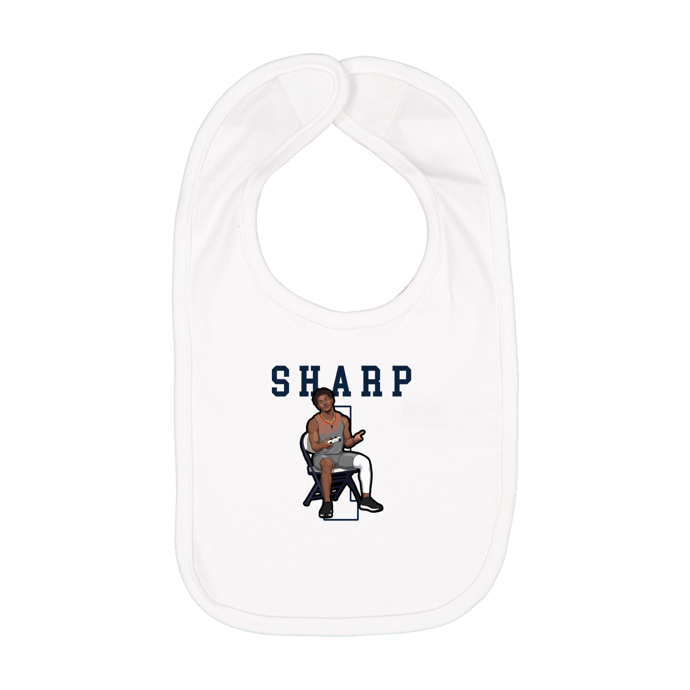 Infant Bib — Shirsey in White