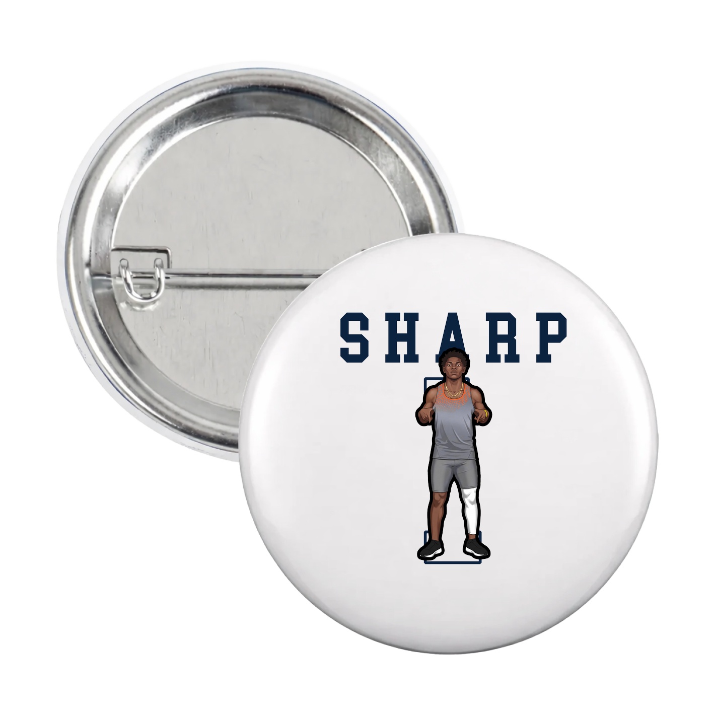 Game Day Button — Shirsey in White