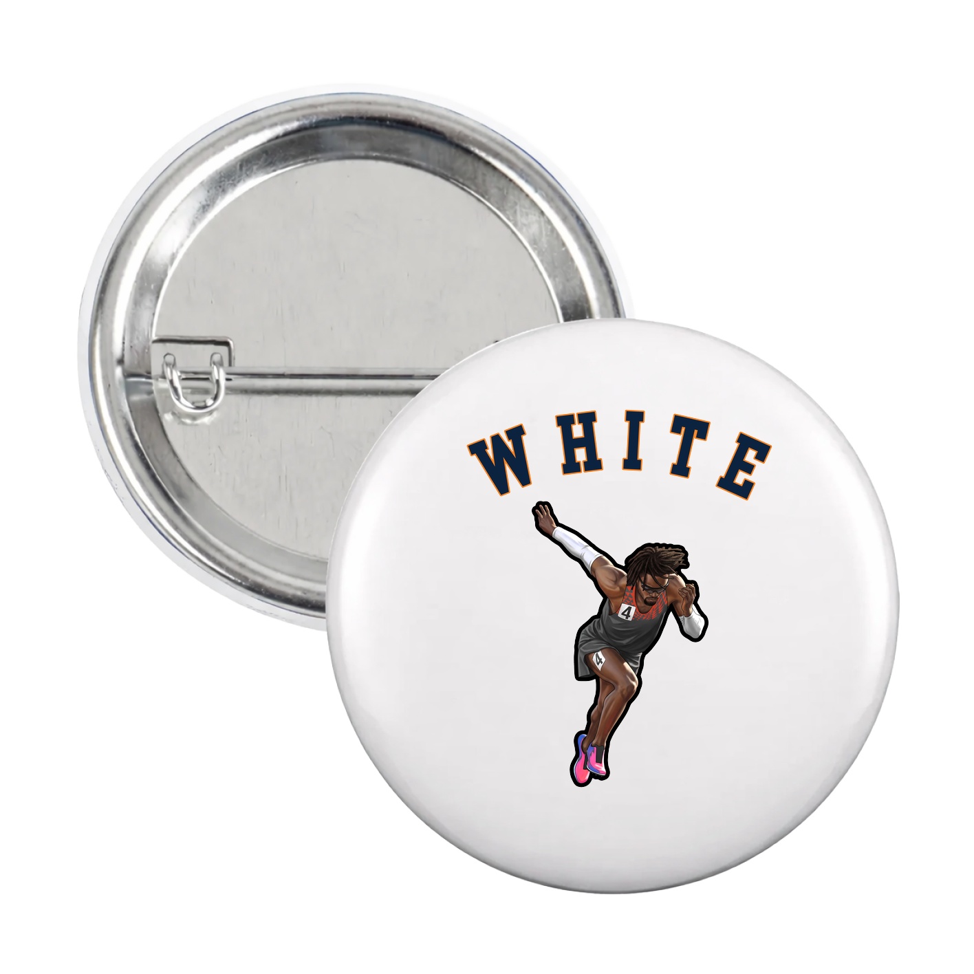 Game Day Button — Shirsey Arch in White
