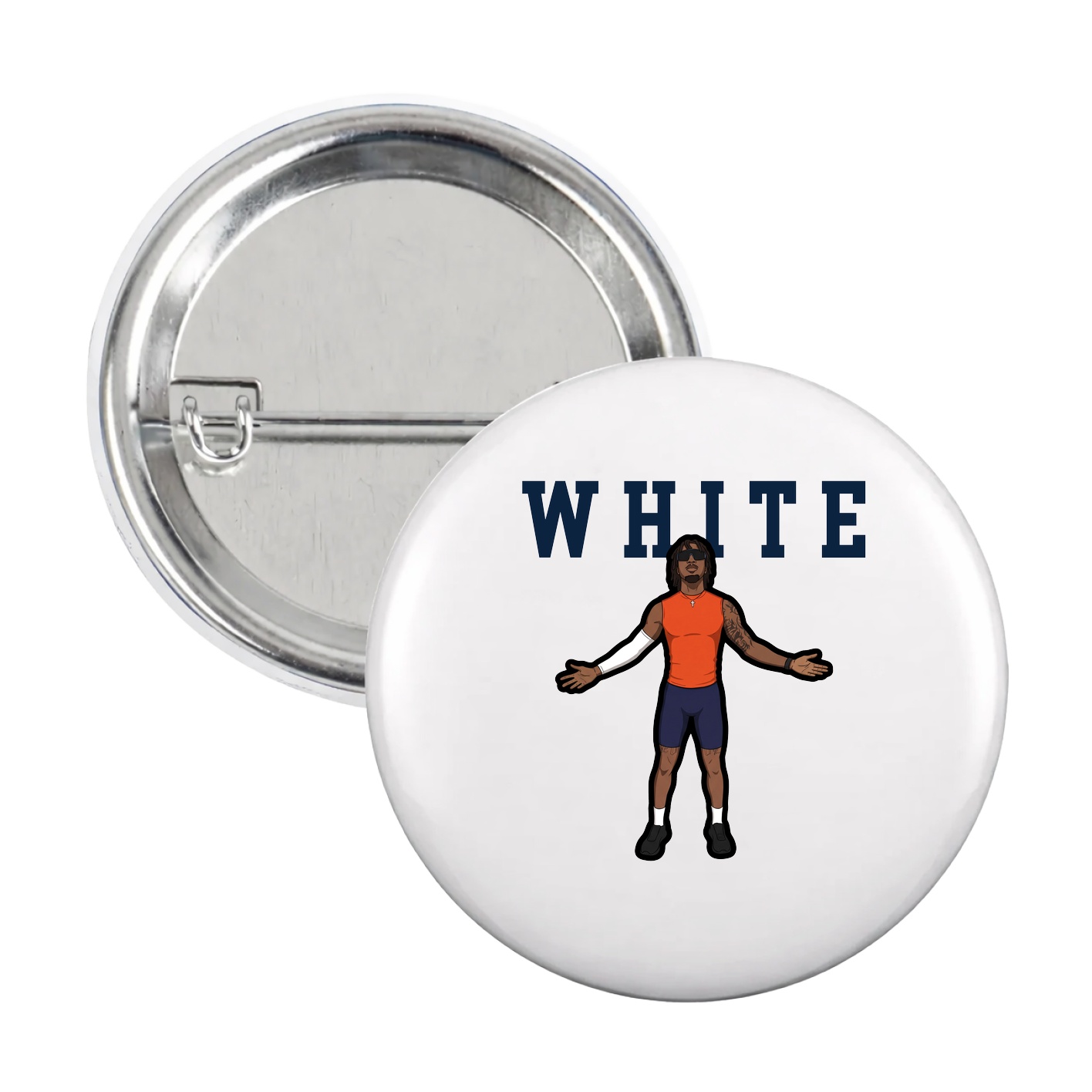 Game Day Button — Shirsey in White