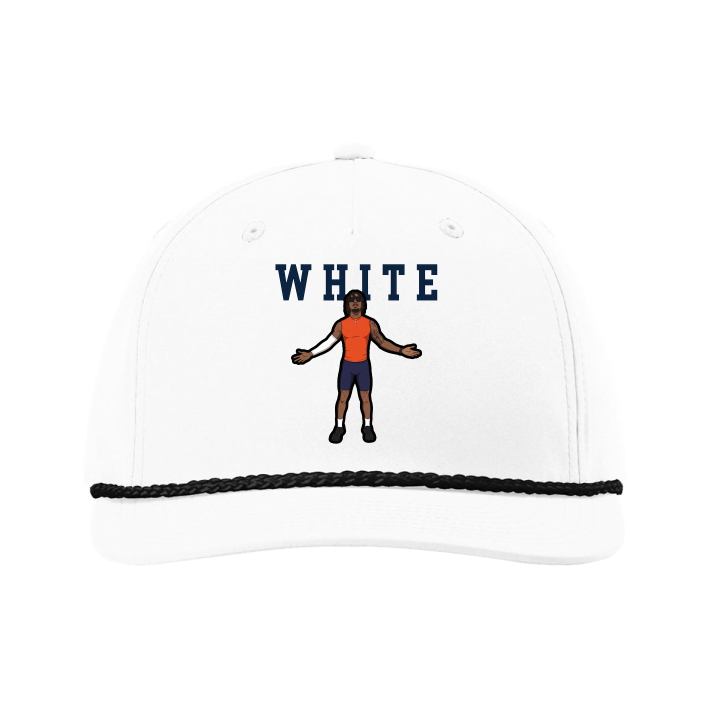 Five-Panel Classic Rope Cap — Shirsey in White