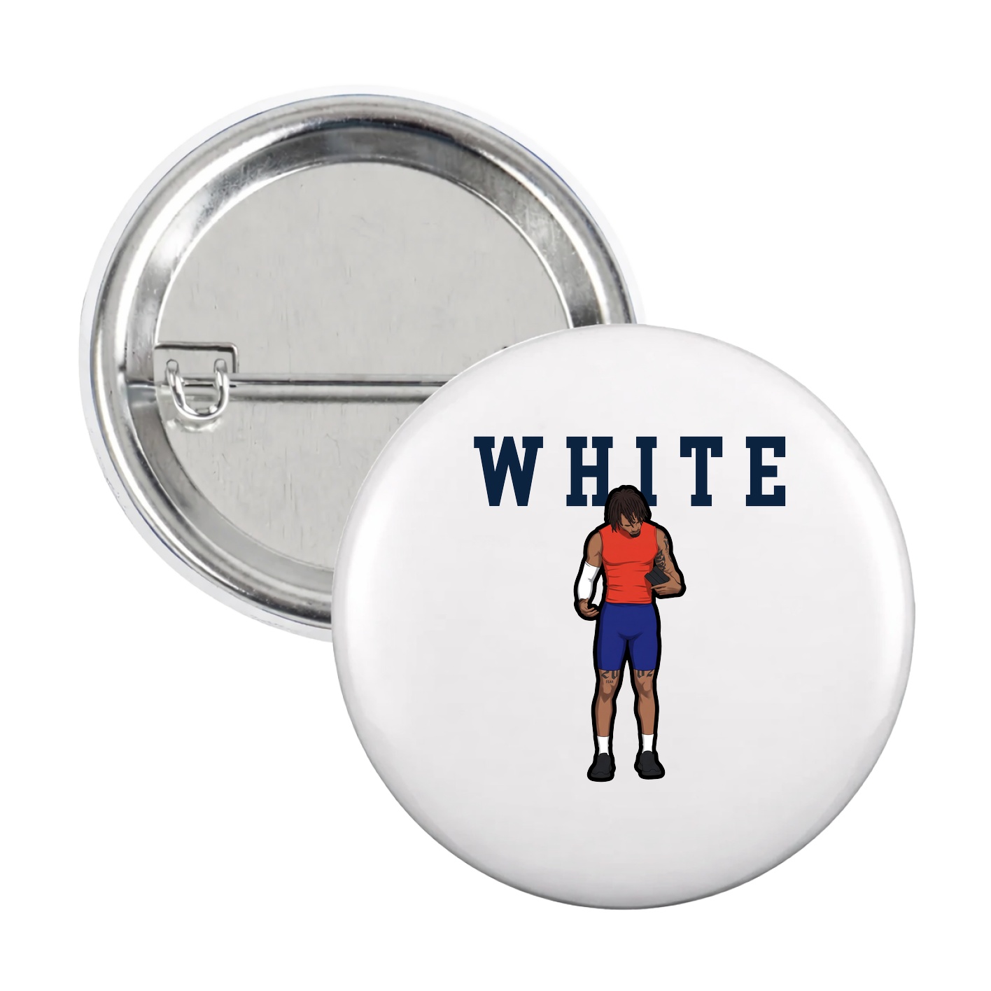 Game Day Button — Shirsey in White