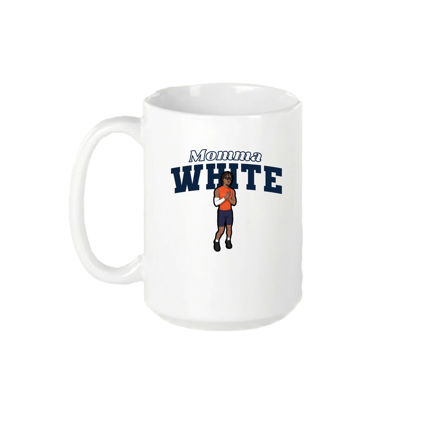 15oz Coffee Mug — Mothers Day Block in White