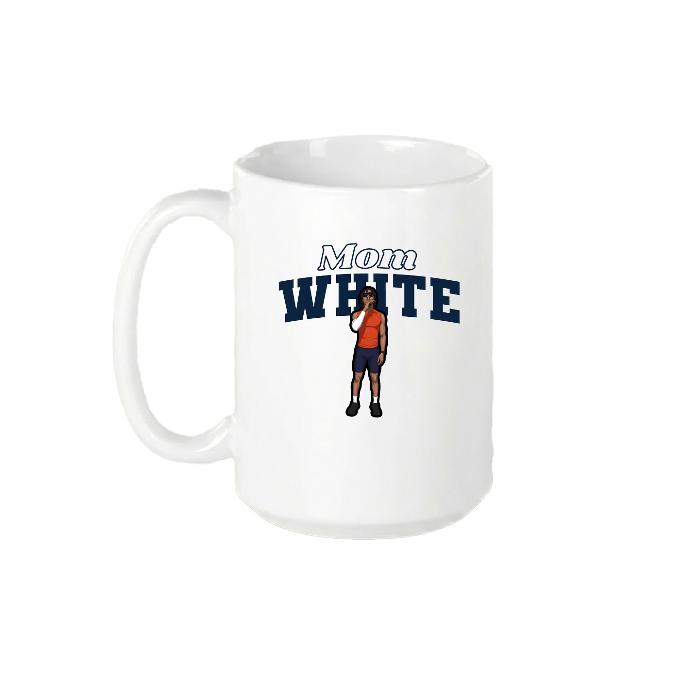 15oz Coffee Mug — Mothers Day Block in White