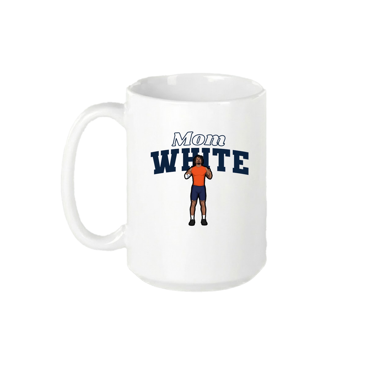 15oz Coffee Mug — Mothers Day Block in White