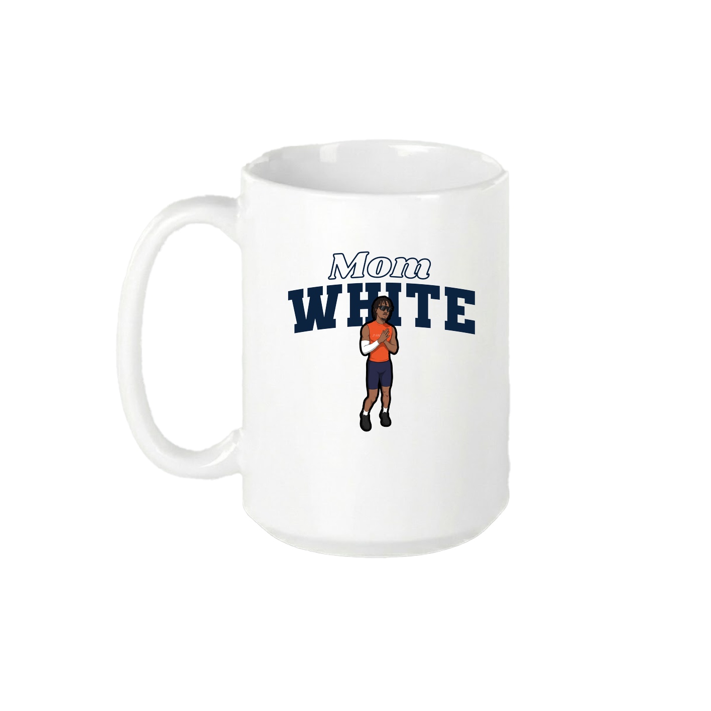 15oz Coffee Mug — Mothers Day Block in White