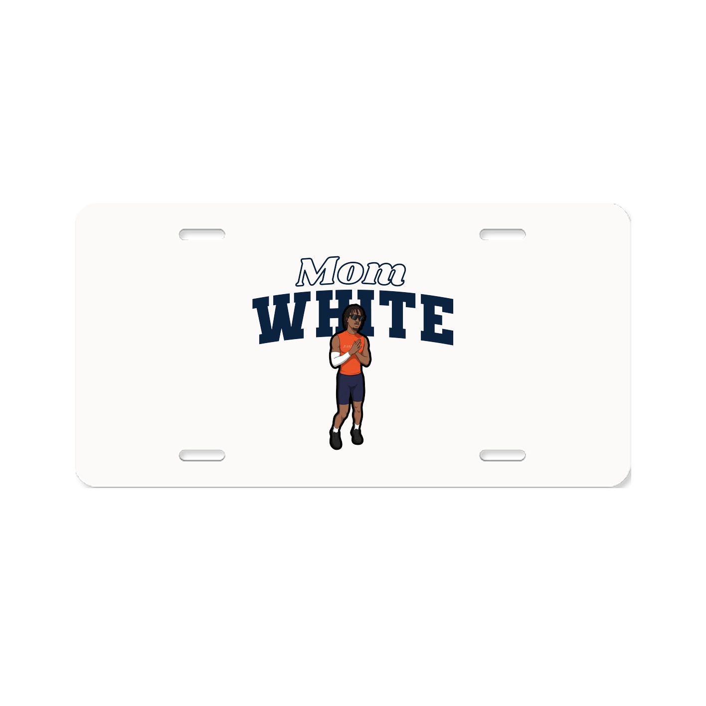 License Plate — Mothers Day Block in Classic