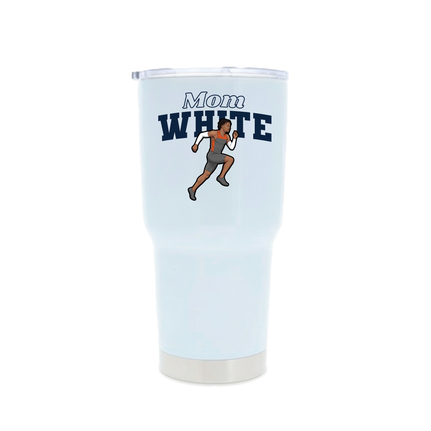 30oz Stainless Steel Tumbler — Mothers Day Block in White