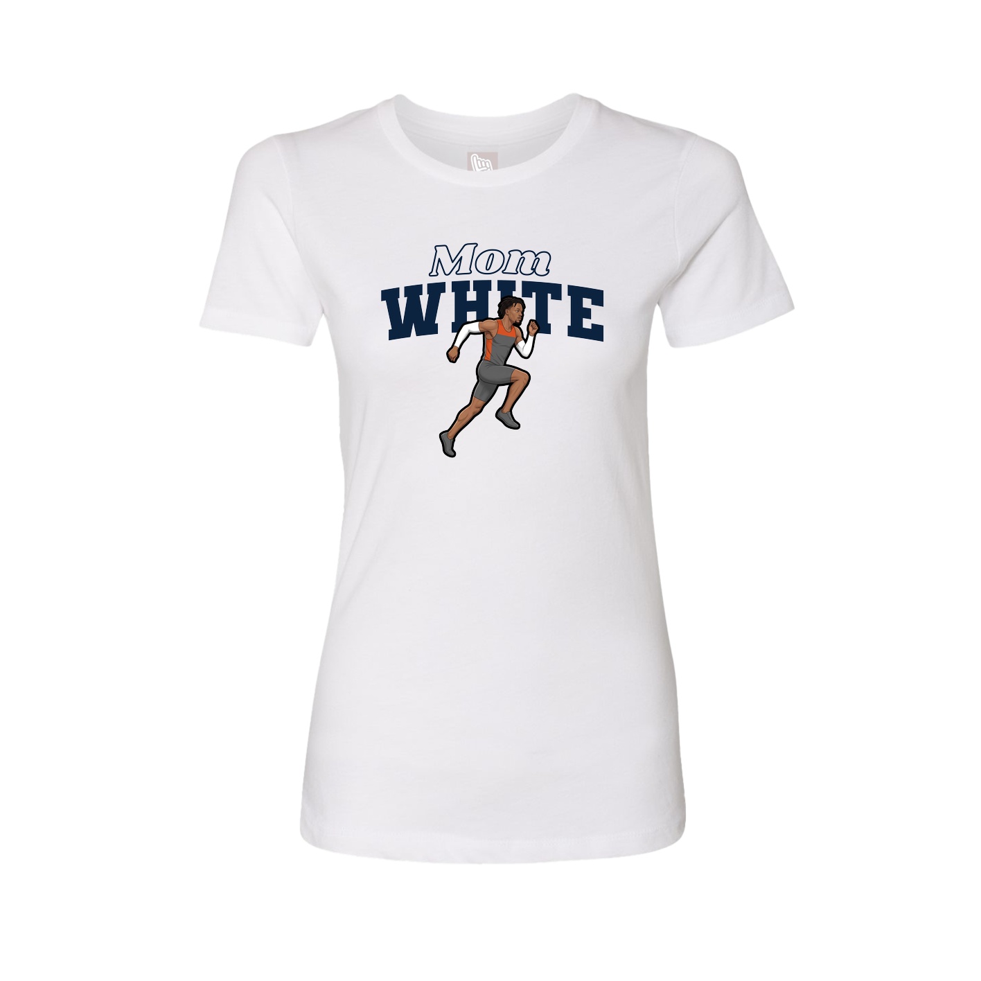 Womens Tee — Mothers Day Block in White