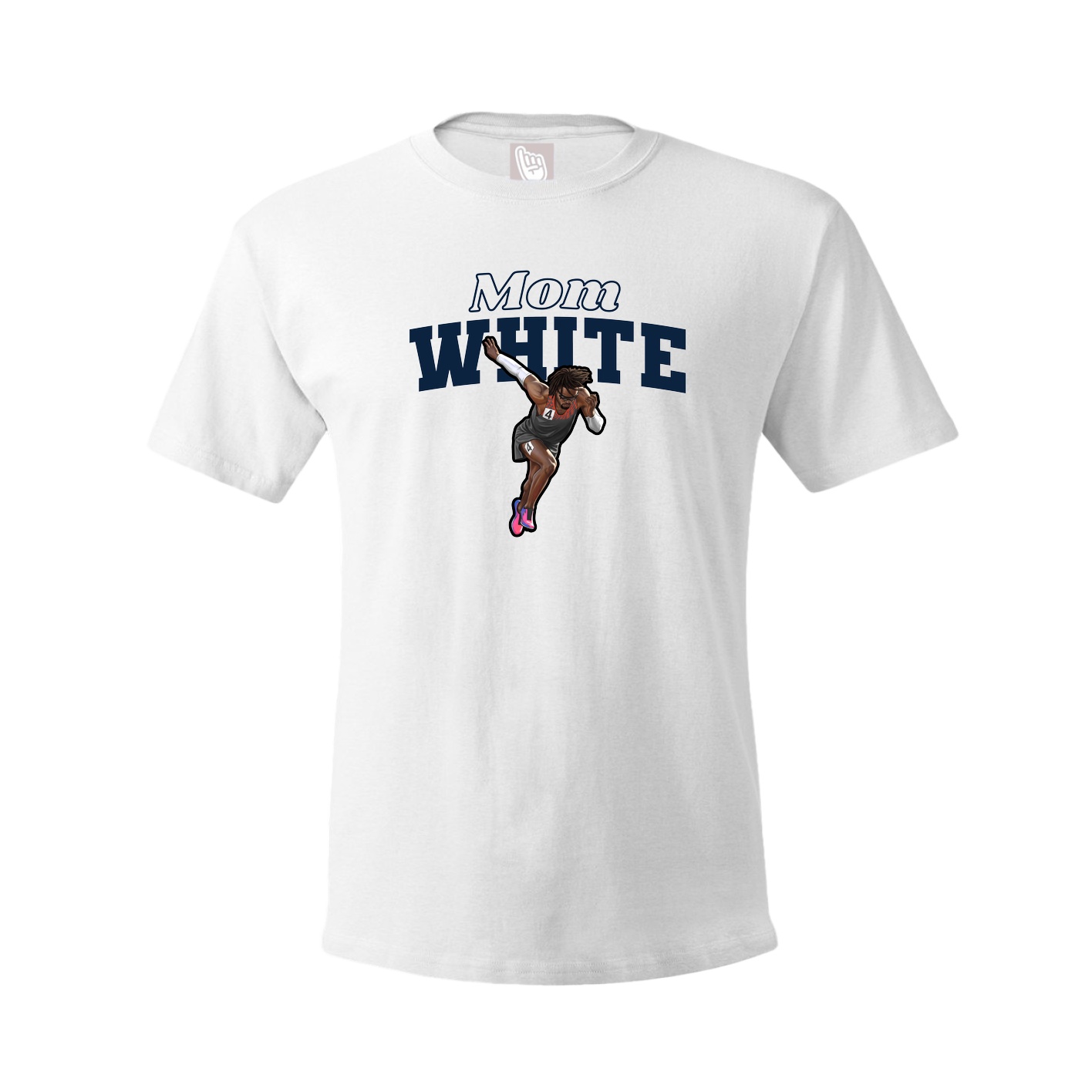 Youth Tee — Mothers Day Block in White