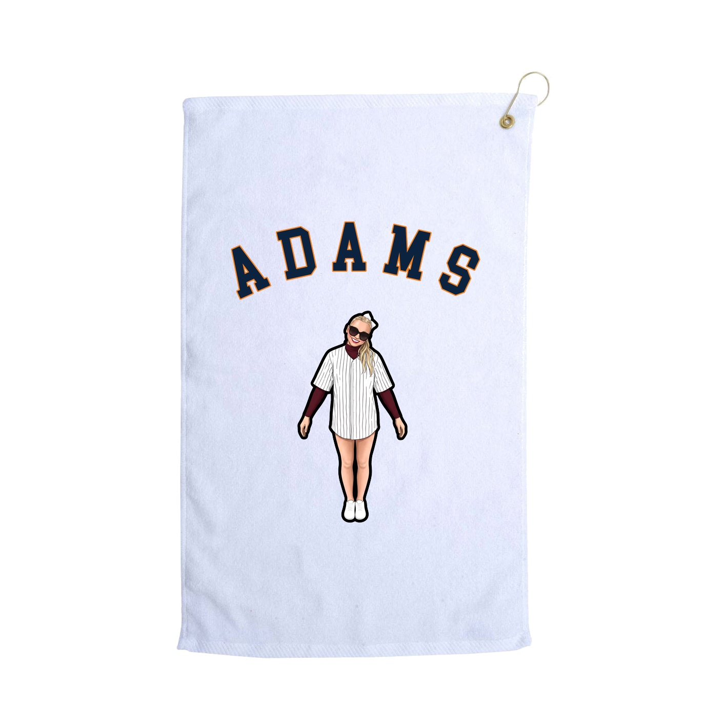 Golf Towel — Shirsey Arch in White