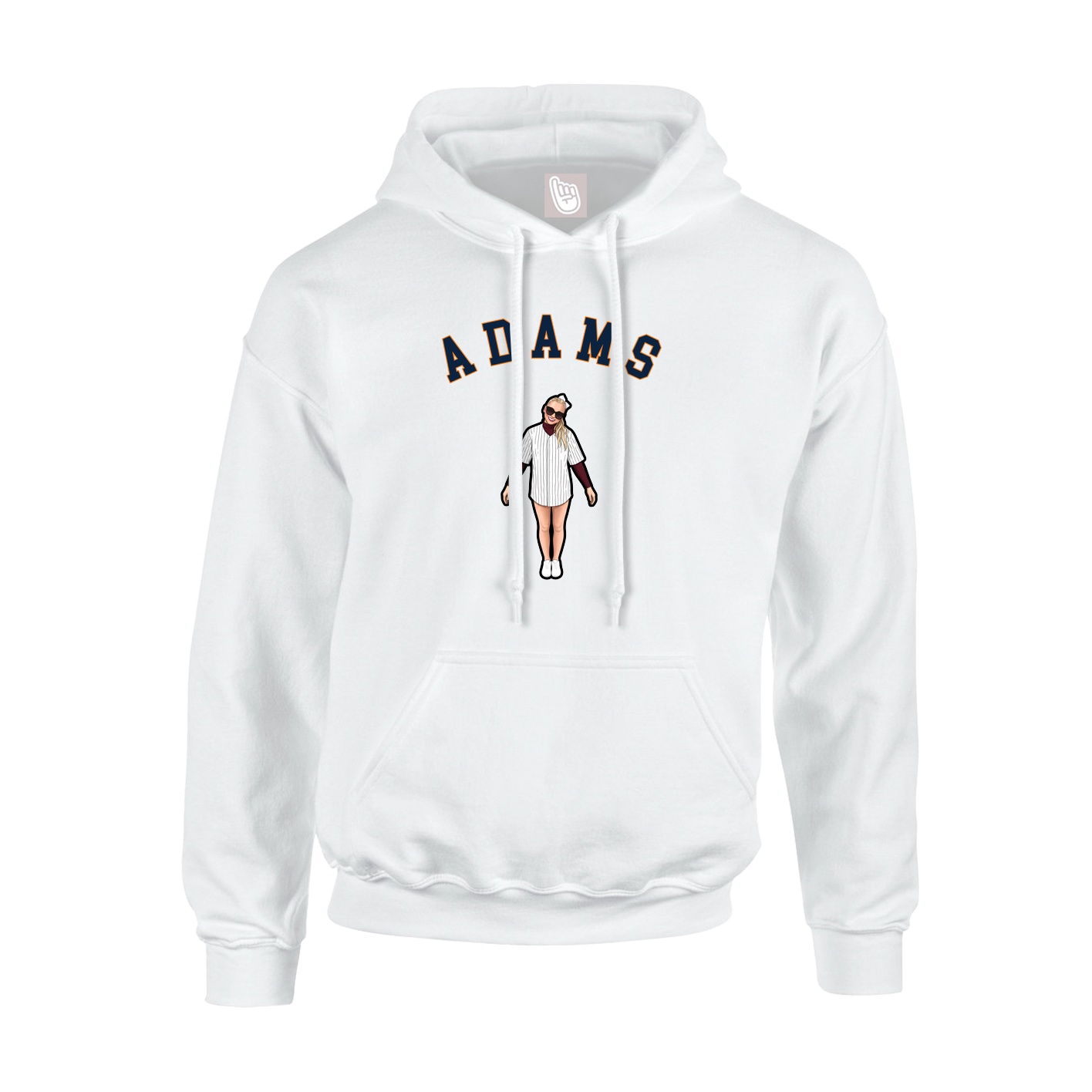 Youth Hoodie — Shirsey Arch in White