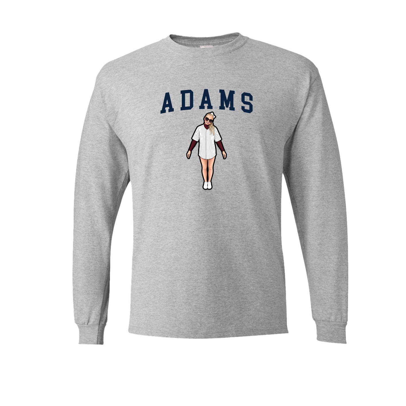 Long Sleeve Tee — Shirsey in Grey