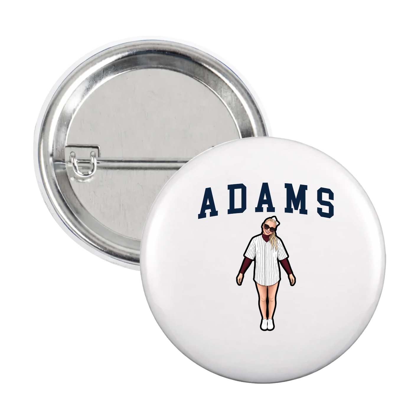 Game Day Button — Shirsey in White