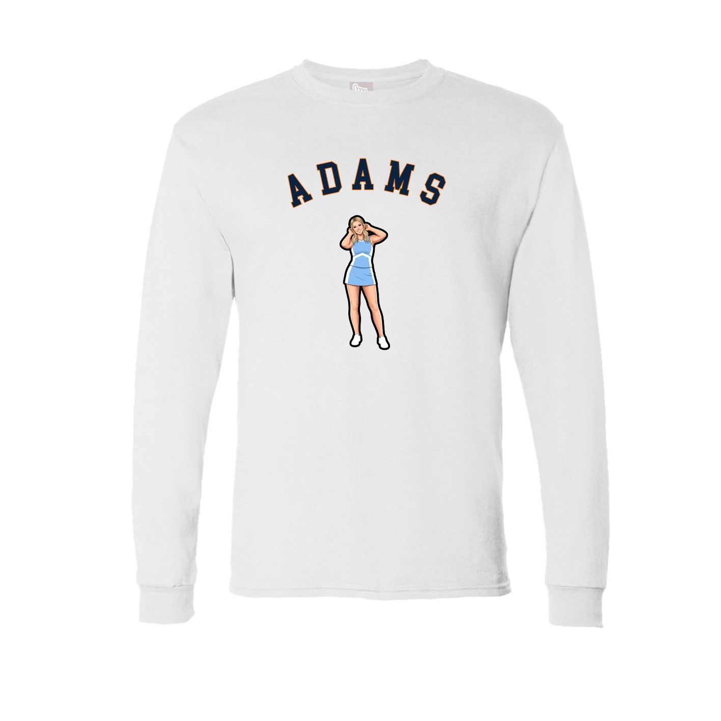Long Sleeve Tee — Shirsey Arch in White