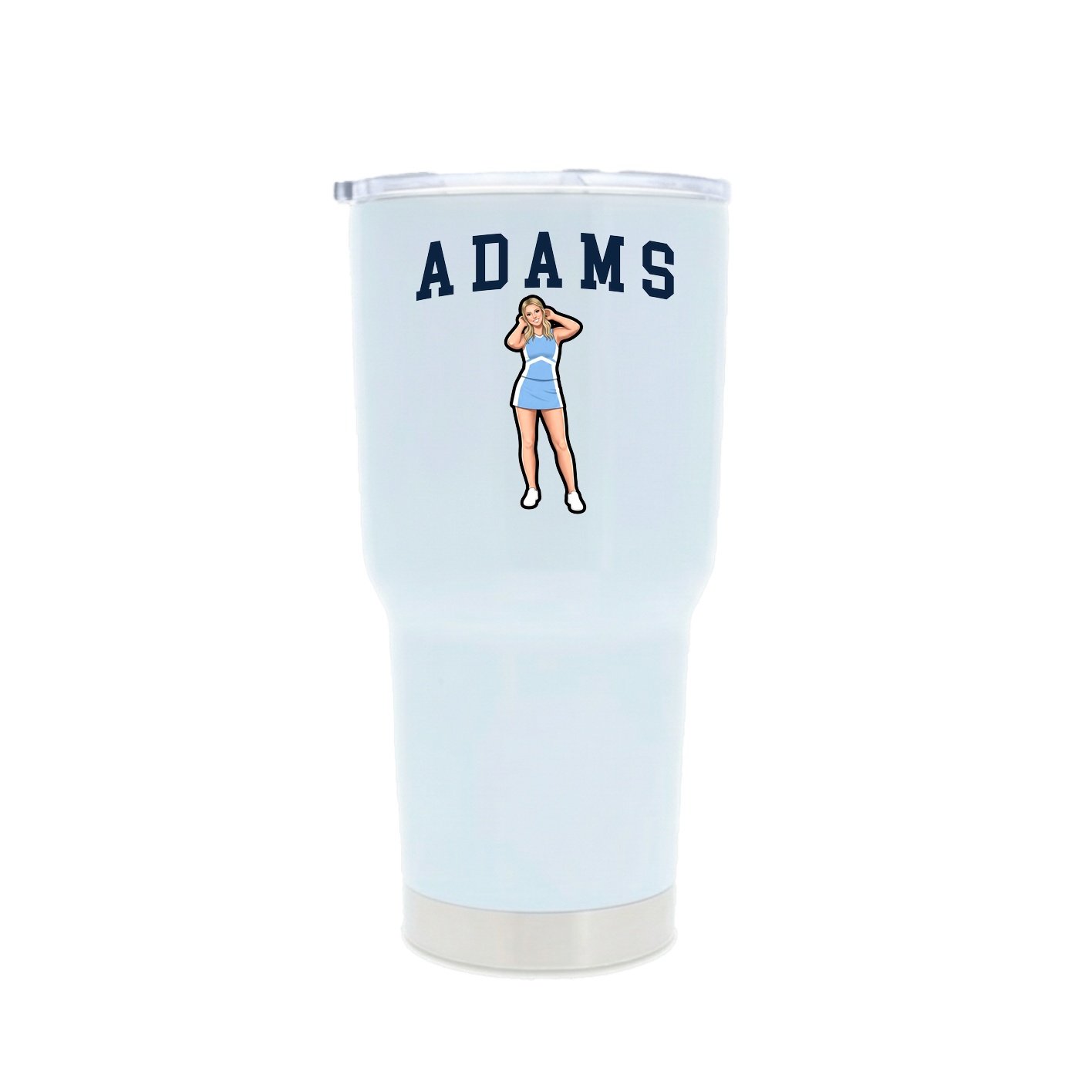 30oz Stainless Steel Tumbler — Shirsey in White